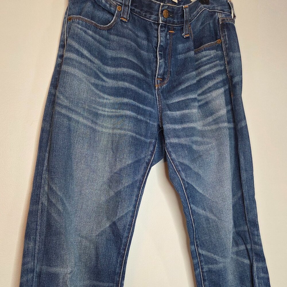 J. Crew‎ Men's Blue Jeans Medium Wash, Boot Cut, Size 29 x 30 - Picture 3 of 4